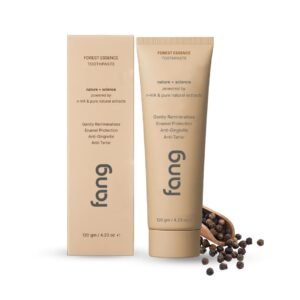 Fang Forest Essence Natural Toothpaste|Fluoride Free Hydroxyapatite|Teeth Whitening|Heals Sensitive Teeth|Fights Cavities,Gum Diseases & Bad Breath|Sls & Chemical Free|Organic, Vegan,1 Count