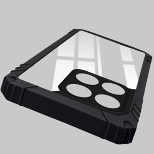 Jkobi Back Cover Case for Motorola Moto Edge 60 Fusion (Ultimate Shockproof Bumpers | Anti Yellow | Rugged Armor | Hybrid PC | Black)