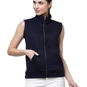 UZARUS Women’s Half Sleeves Cotton Fleece Premium Jacket