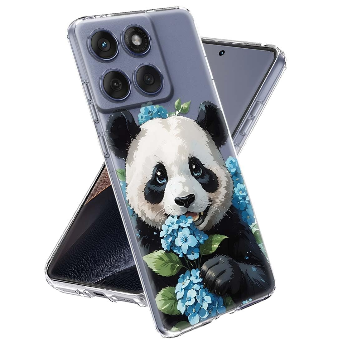 Fashionury Designer Soft Back Cover Case Compatible for Moto Edge 60 Fusion, Printed,Transparent,Flexible, Silicon for Motorola Edge 60 Fusion -D3223 - Image 2