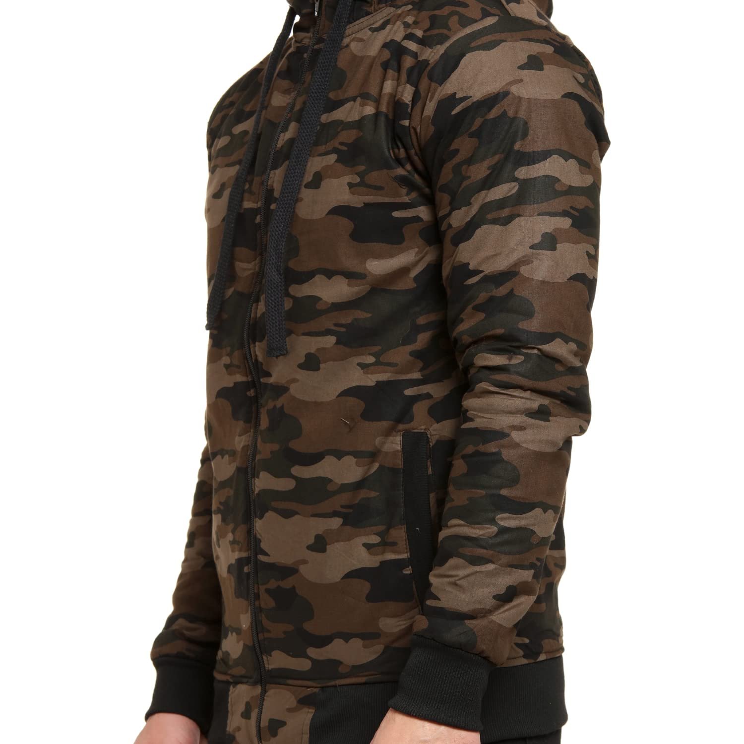 Campus Sutra Mens Cotton Blend Standard Length Jacket - Image 2