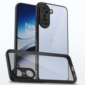 Pikkme Back Cover Compatible with OnePlus Nord Ce 5 5G Shockproof Sleek Hybrid Armor Bumper Case(Black)