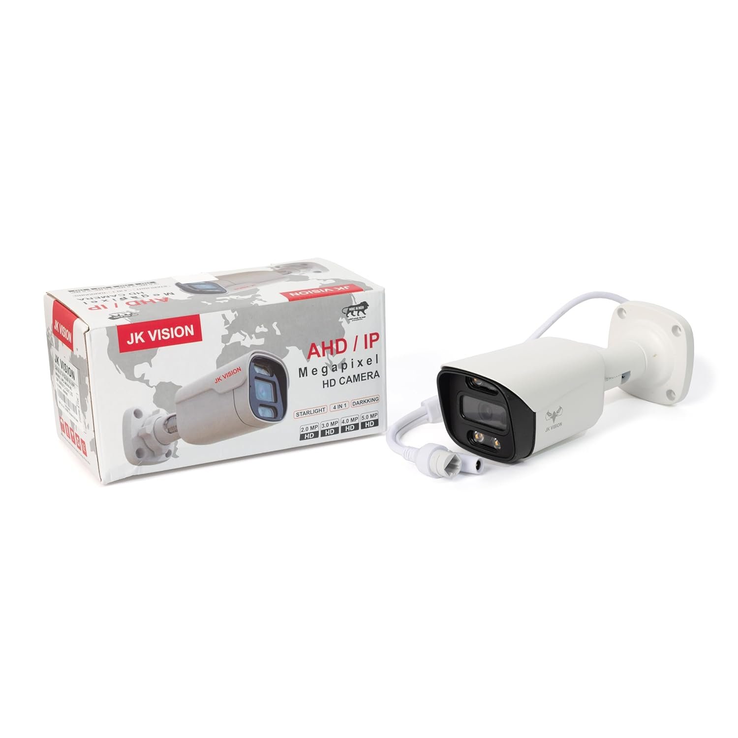 JK Vision 5MP IP Wired Camera with 18 LED, 1080p, Night Vision, Built in Audio, 30M Range, 1 Year Warranty - Image 3