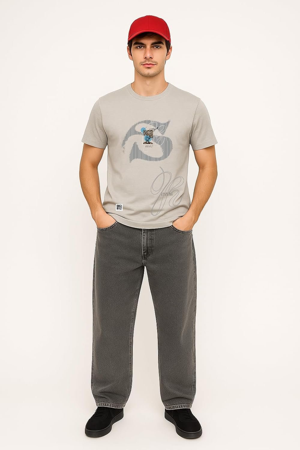 Men's 2025 Cotton Lycra Printed T-Shirt - Urban GenZ Fit - Image 5