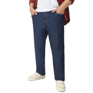 Urbano Plus Men’s Regular Fit Mid Rise Washed Jeans Stretchable