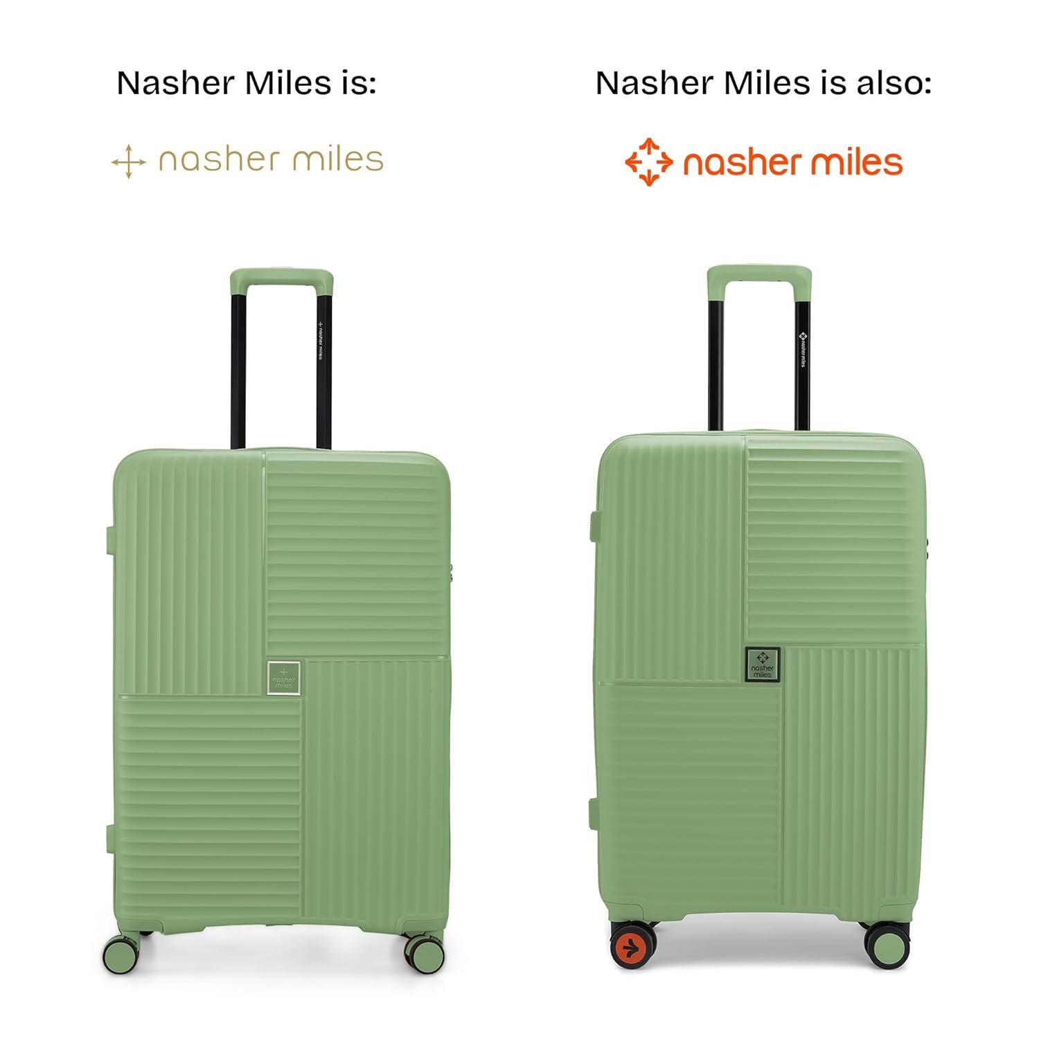Nasher Miles Polypropylene In-Line Skate Singapore Hard-Sided Check-in Luggage 28 inch | 75cm | 8 Wheels Large Trolley Bag for Travel | Suitcase (Avacado Green) - Image 2