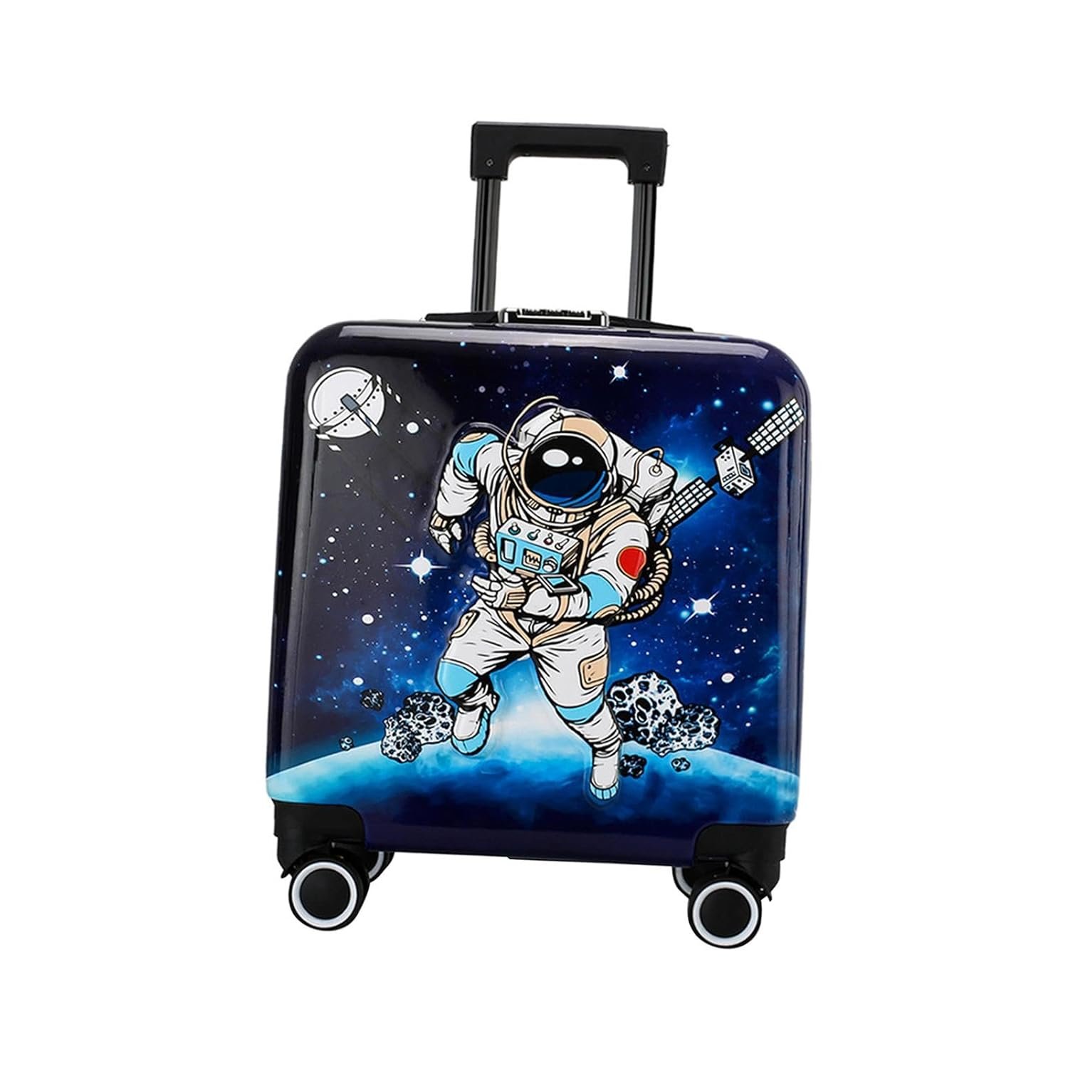 20" Childrens Luggage Lightweight Gift Travel Luggage for Children Boys Kids Astronaut|Portable Digital Weighing Scale for Cylinder, Travel, Bag for Women&Men, Rolling Luggage Bag| - Image 5