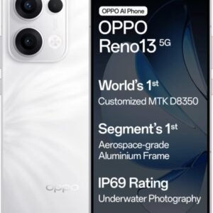 OPPO Reno13 5G (Ivory White,8 GB RAM, 128 GB Storage) with No Cost EMI/Additional Exchange Offers