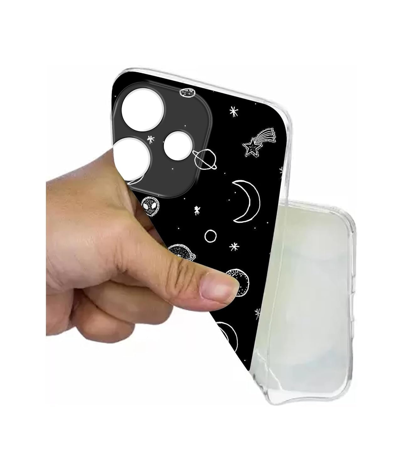 Space Stars Universe Printed Silicon Soft TPU Back Case Cover for Oppo A5 Pro 5G - Image 4