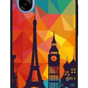 NDCOM for OnePlus Nord CE 5 Back Cover | Protective OnePlus Nord CE5 Back Cover | Shockproof OnePlus Nord CE 5G Case Cover | Travel Paris Printed Metal Case