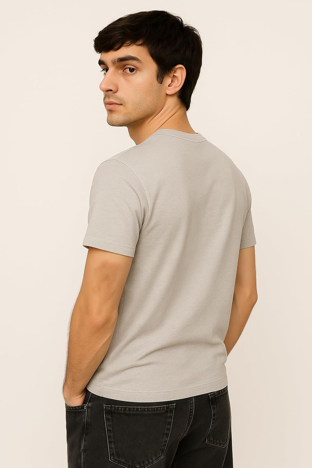 Men's 2025 Cotton Lycra Printed T-Shirt - Urban GenZ Fit - Image 4