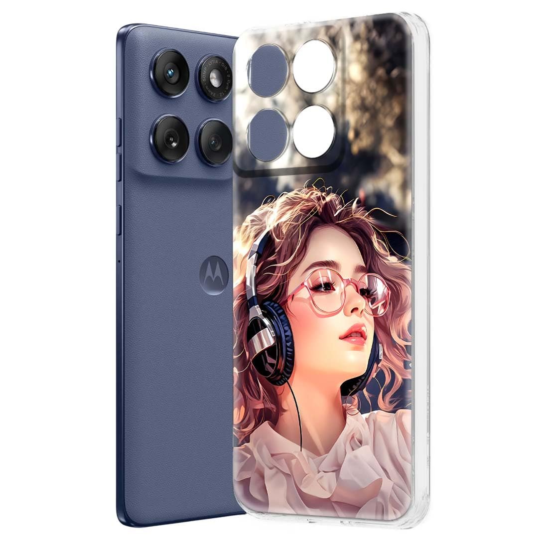 Fashionury Silicone Designer Printed Back Case Cover for Motorola Edge 60 Fusion -D3159