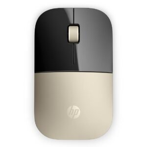 HP Z3700 Wireless Optical Mouse with USB Receiver and 2.4GHz Wireless Connection/ 1200DPI / 16 Months Long Battery Life/Ambidextrous and Slim Design (Modern Gold)
