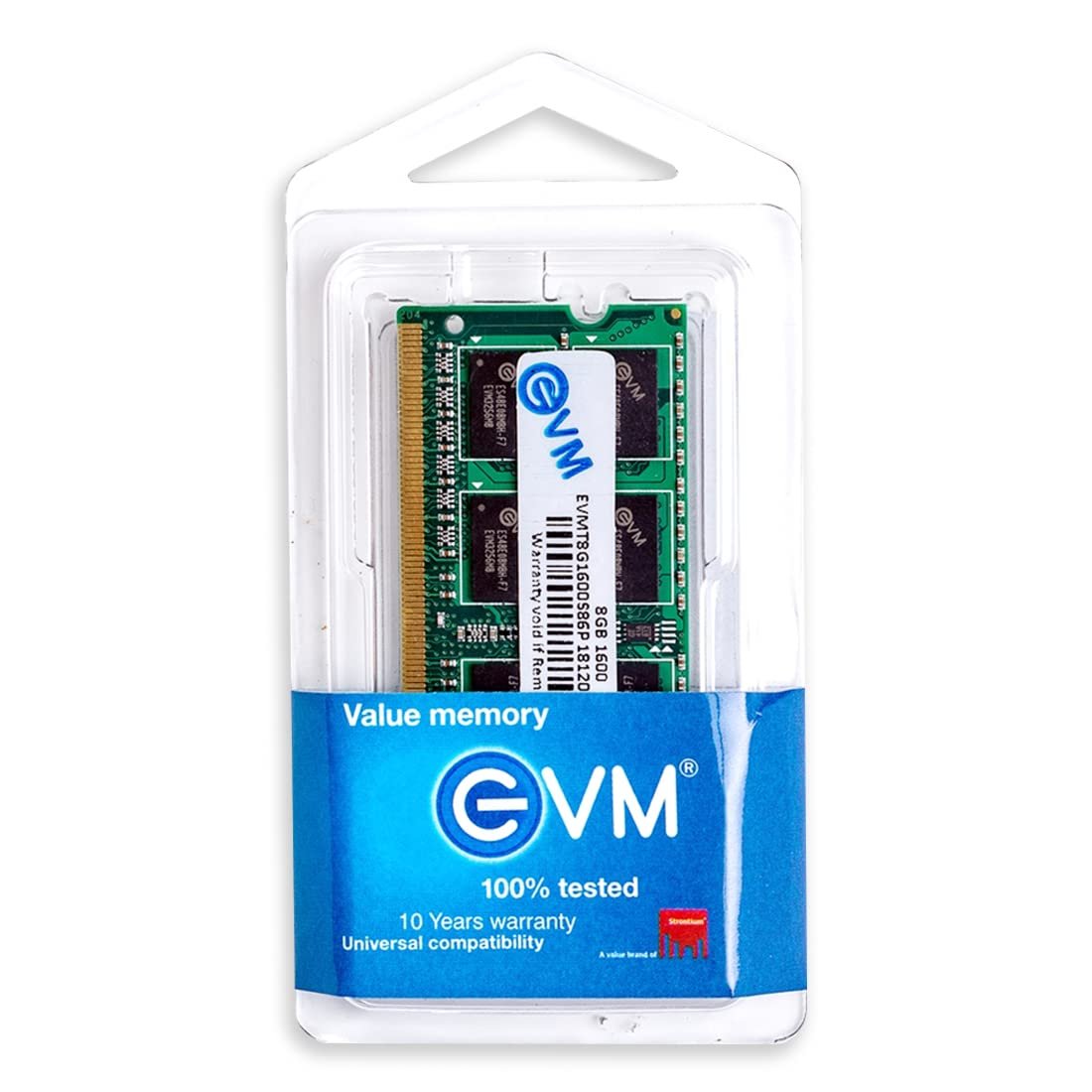 EVM 8GB DDR3 Laptop RAM 1600MHz So-DIMM Memory - High-Speed Performance, Low Voltage Requirement - 10 Year Warranty (EVMT8G1600S86P) - Image 7
