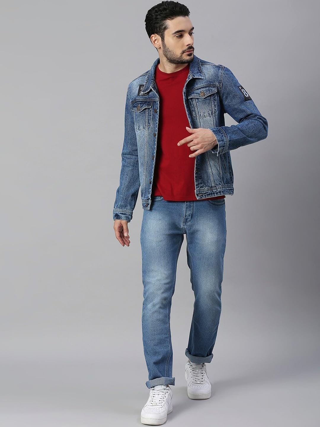 HIGH STAR Men's Cotton Full Length Jacket HSJKTR1190 - Image 2