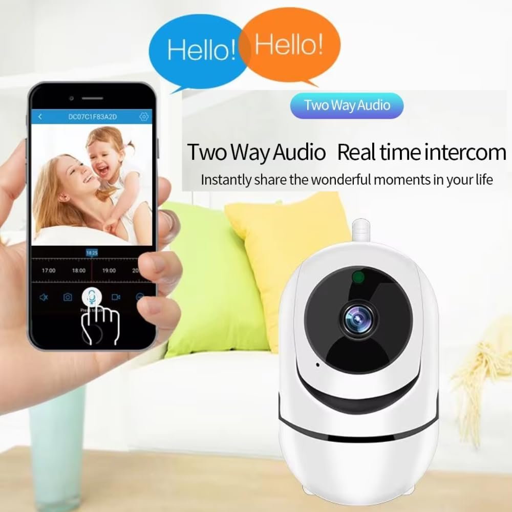 Maizic Smarthome Cheeky 3 MP FHD WiFi Indoor CCTV Camera for Home with Pan/Tilt 360° View, 2 Way Communication, Motion Detection, Color Night Vision and Supports SD Card (Up to 256 GB) - Image 5