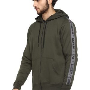 Alan Jones Clothing Men’s Taped Cotton Hooded Sweatshirt