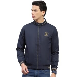 Monte Carlo Mens Solid Mock Neck Full Sleeve Jacket (224066767)