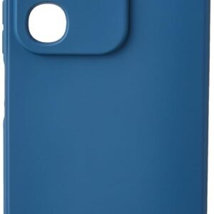 Kapa Matte Protective Lens Flexible Back Cover for Iqoo Z10x 5G / Vivo T4x 5G | Slim Silicone with Soft Lining Shockproof Full Body Bumper Case (Blue)