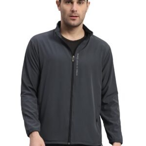 FITINC Sports Jacket for Men with Two Hidden Zipper Pockets