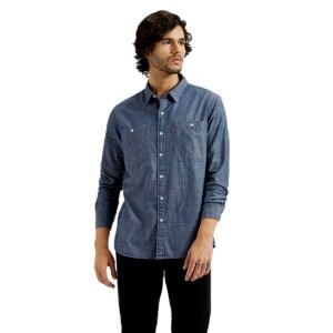 Levi’s Men’s Cotton Solid Slim Fit Shirt