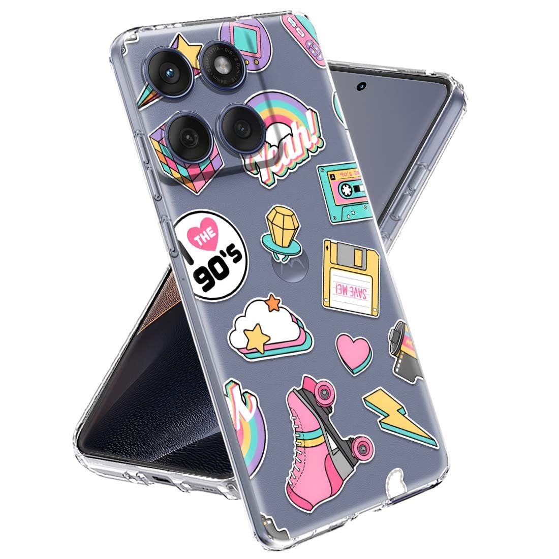 Fashionury Silicone Designer Printed Back Case Cover for Motorola Edge 60 Fusion -D2222 - Image 2