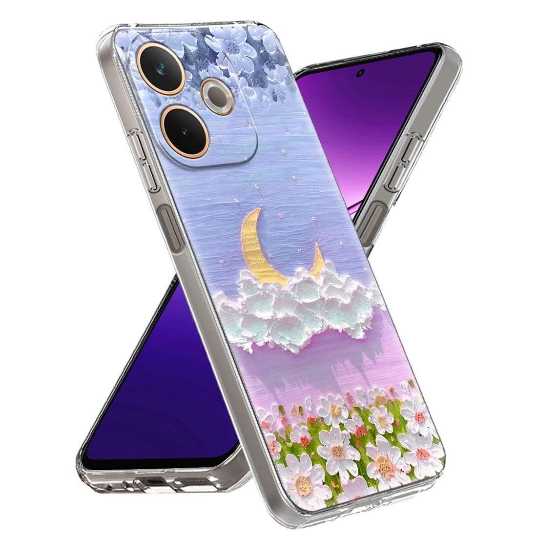 Fashionury Back Cover for Oppo A5 Pro 5G Designer, Printed,Transparent,Flexible, Silicon -D1151 - Image 2