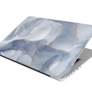 Laptop Skin Stickers Bubble-Free HD Quality Sticker for Laptops Upto 15.6" Compatible with Apple/Dell/HP/Lenovo/Acer/Asus/Sony (Dustproof|Waterproof|Scratchproof|Reusable) - Navy MARBLE3