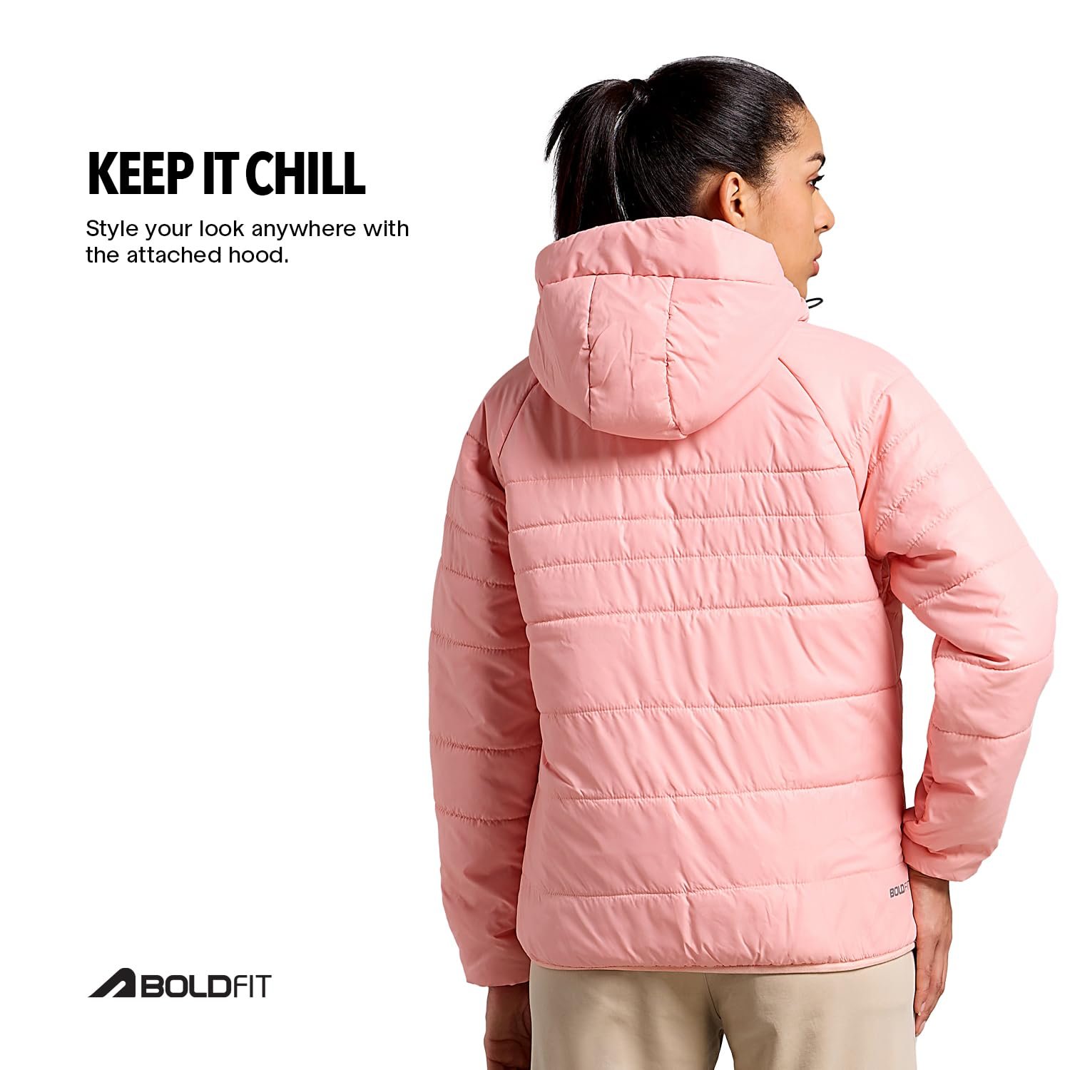 Boldfit jacket for woman puffer winter jacket for woman standard length jackets for women stylish latest hooded winter wear jackets for women cozy jerkins for ladies - Image 6
