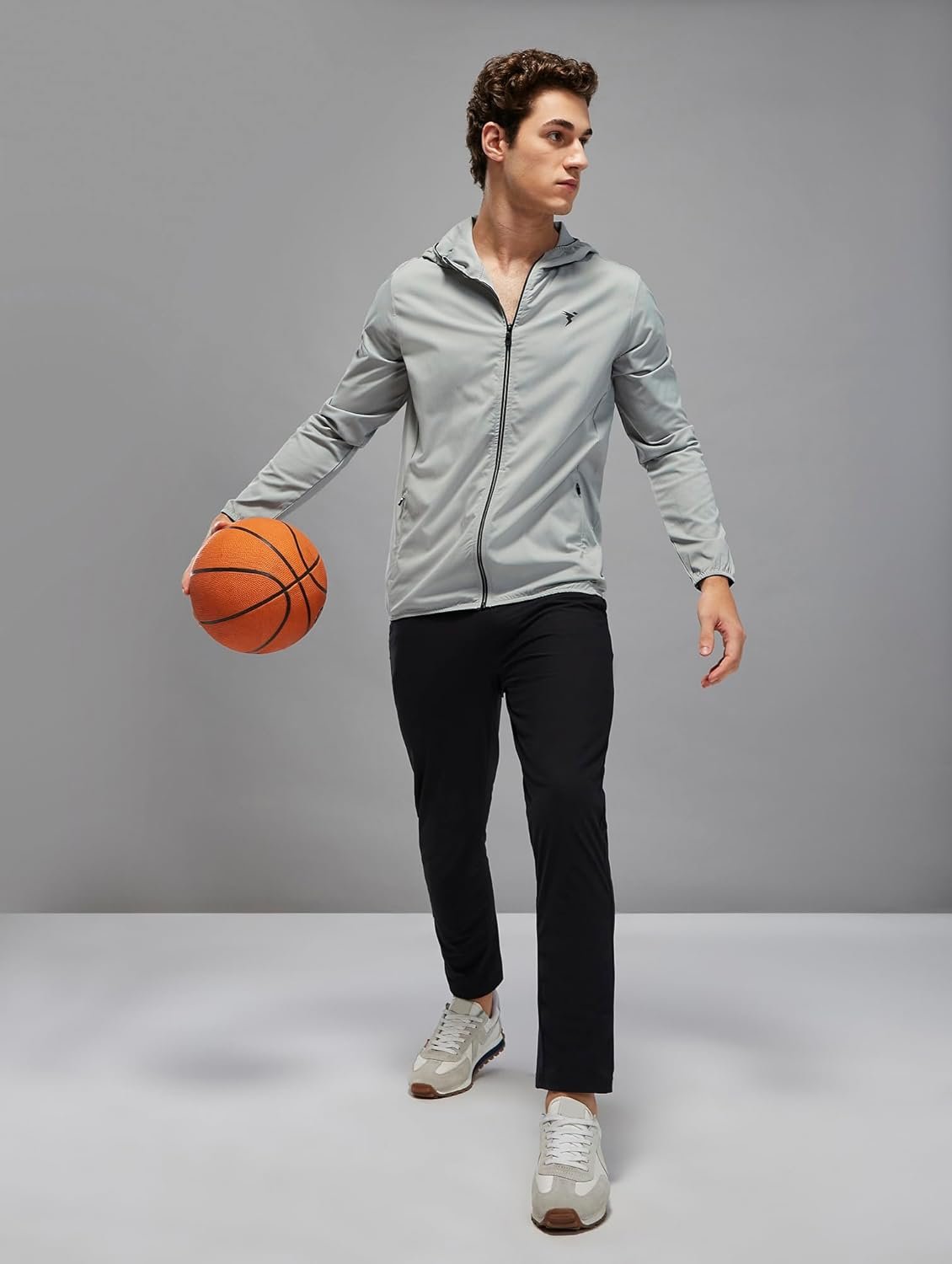 TECHNOSPORT Men's Polyester Regular Slim Fit Solid Hooded Jacket - Image 4