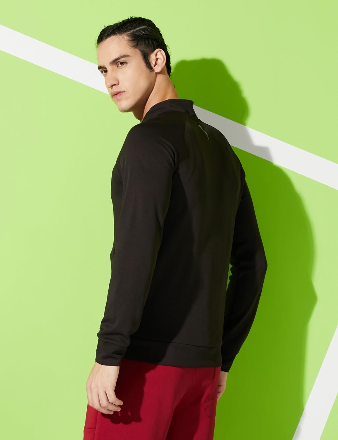 Amazon Brand - Symbol Men's Cotton Mock Neck Sweatshirt - Image 2