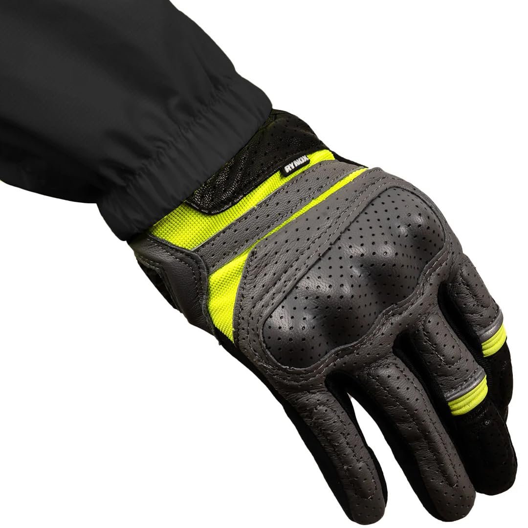 Rynox Unisex Adult H2Go Pro 3 Rain Standard Length Jacket I 15000mm Waterproof Nylon Shell | Motorcycle Riding Rain Jacket | Heat Sealed Seams | Drycore WR Zippers - Black, 4XL - Image 8