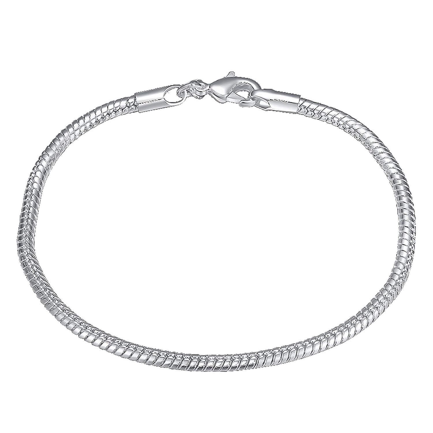 Peora Silver Plated Openable Fancy Bracelet Fashion Jewellery Gift for Boys & Men