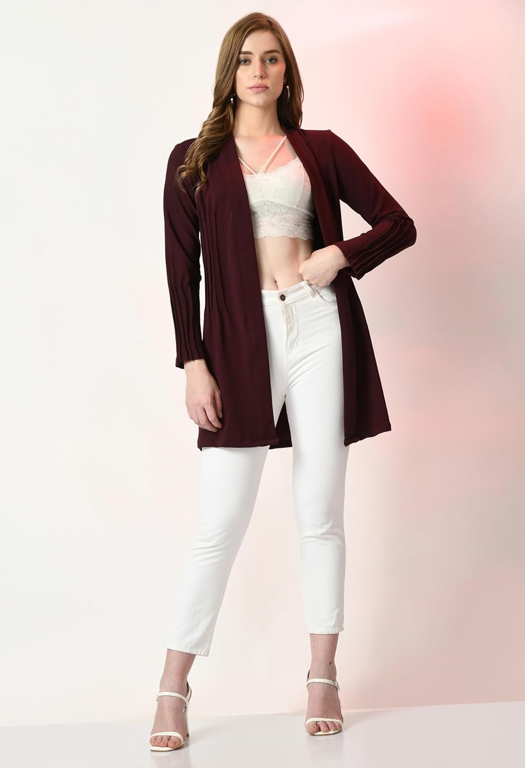 ARBITER COLLECTION Black Cotton Shrugs for Women Stylish Latest (408_blk_) - Image 5