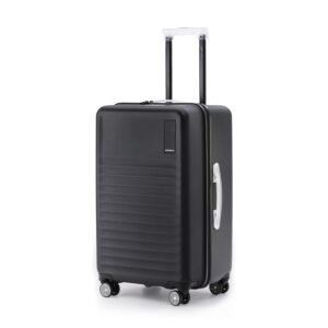 MOKOBARA The Aisle Trunk Luggage | 65 Cms Polycarbonate Shell, YKK Zippers, TSA-Approved Lock & Silent Ninja Wheels Travel Suitcase (Check-in Medium, Crypto)