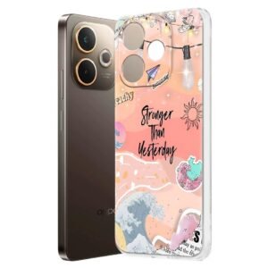 Fashionury Back Cover Case Designer Flexible Soft Back Case Cover for Oppo A5 Pro 5G -D2168