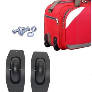 Replacement and Repair Rubber Travel Trolley Daffal Bag Wheels for Luggage Parts Daffal Bag (2 Pcs, 1Set)