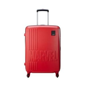 Skybags Marvel Check-in Trolley Bag, Medium-68cms | Dual Colored Hard-Sided Trolley Bag for Travel (Red & Black)
