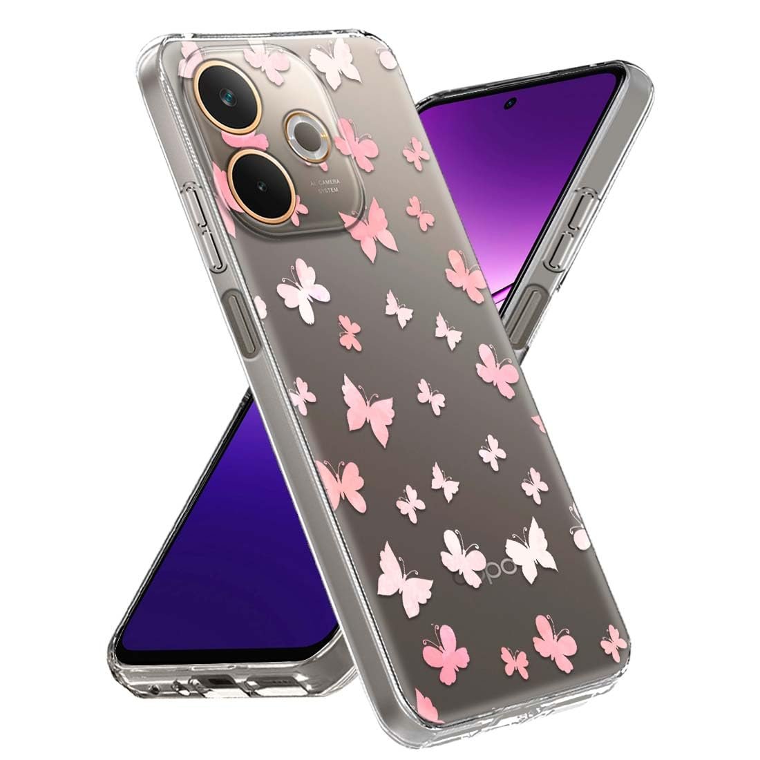 Fashionury Silicone Designer Printed Back Case Cover for Oppo A5 Pro 5G| Shockproof TPU Soft Flexible with Camera Protection -D0012 - Image 2