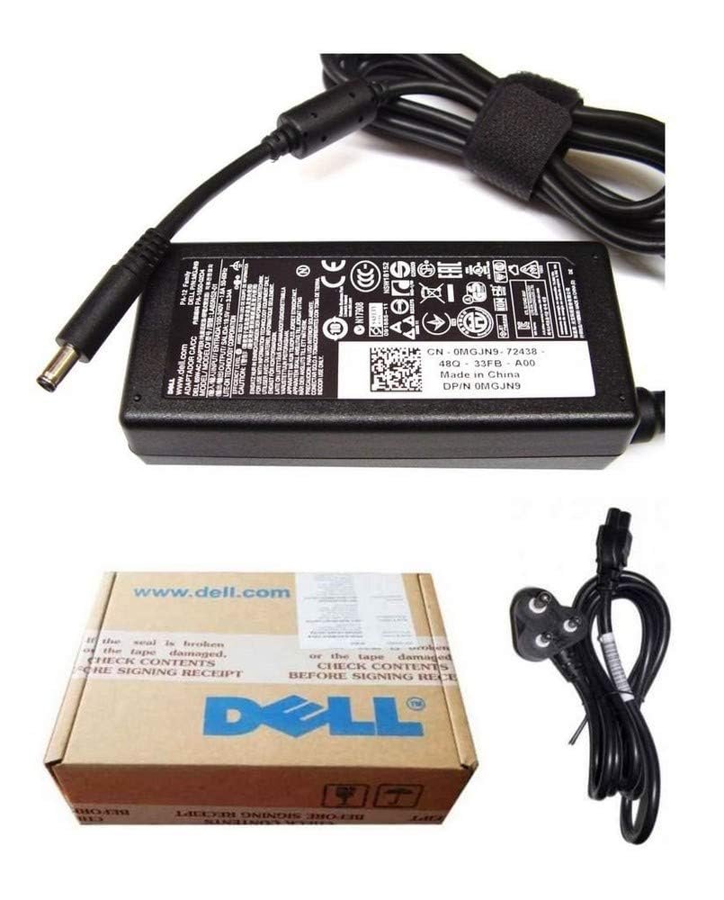 Maxelon Power Cable & Dell Laptop Adapter Charger 65w 19.5V 3.34A (New Pin 4.5 * 3.0mm) MGJN9 for Inspiron 11 3147, 3148, 3152, i3152, 3153, 3157, 3158, 316- Black