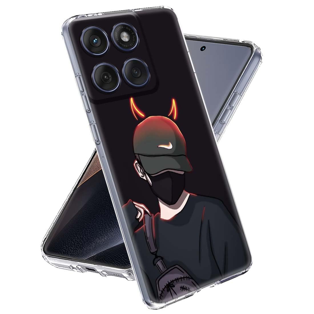 Fashionury Designer Soft Back Cover Case Compatible for Moto Edge 60 Fusion, Printed,Transparent,Flexible, Silicon for Motorola Edge 60 Fusion -D1197 - Image 2