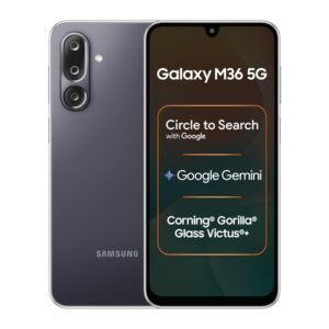 Samsung Galaxy M36 5G (Velvet Black, 8 GB RAM, 256 GB Storage)| Circle to Search| Google Gemini| Corning Gorilla Glass Victus+| 7.7mm Slim| AI Enhanced 50 MP OIS Triple Camera| Unmatched Nightography