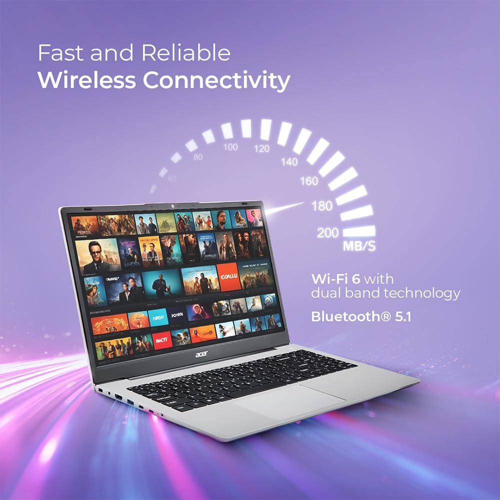 Acer Aspire, AMD Ryzen 7-7730U, 16GB RAM, 1TB SSD, Full HD 15.6"/39.62cm, Windows 11 Home, Pure Silver, 1.79KG, AS15-42, WiFi 6, AMD Graphics, Backlit Keyboard, 55Wh Battery Laptop - Image 5