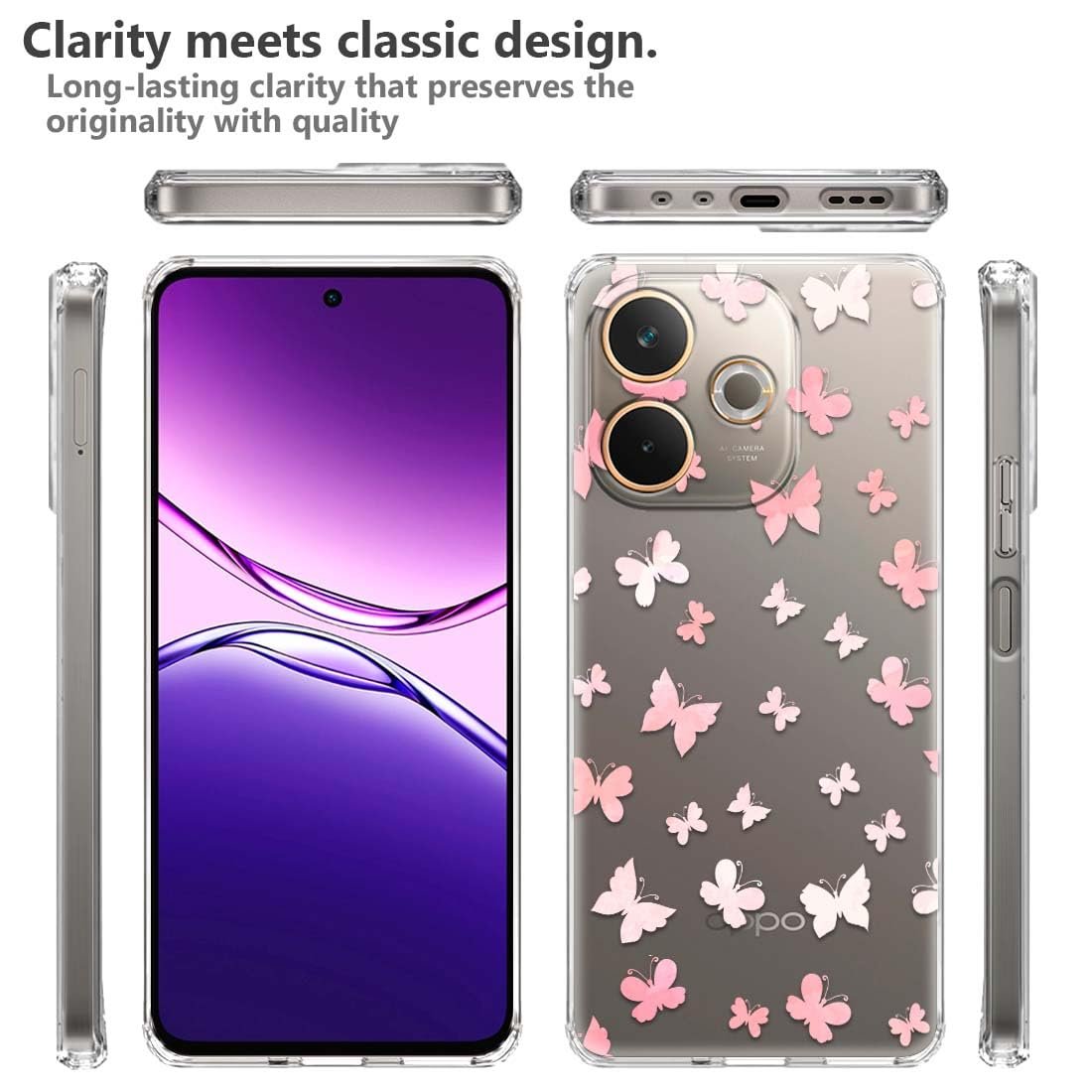 Fashionury Silicone Designer Printed Back Case Cover for Oppo A5 Pro 5G| Shockproof TPU Soft Flexible with Camera Protection -D0012 - Image 4