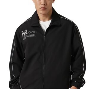 Hubberholme Men Polyester Printed Oversized Fit Collar Full Sleeves Jackets 6