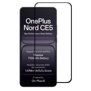 MoCoTech HD+ Edge-to-Edge Tempered Glass for OnePlus Nord CE5 5G – Full Screen Protector Guard, 9H, Anti-Scratch, Bubble Free with Easy Installation Kit (OnePlus Nord CE 5 5G)
