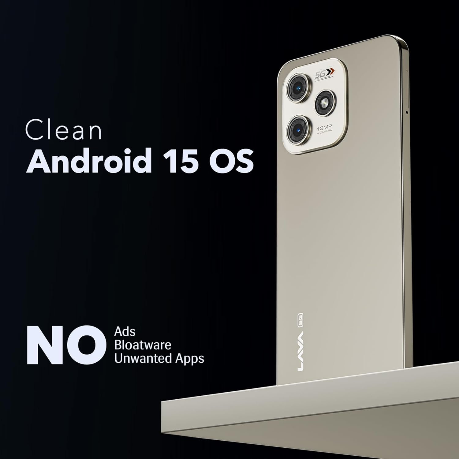 Lava Bold N1 5G (Royal Blue, 4GB RAM, 64GB Storage) |Bigger 6.75" HD+ Notch Display | Octacore 5G Processor | 13 MP AI Camera |5000 mAh Battery| IP54 Rated Dust & Water Splash Proof - Image 9