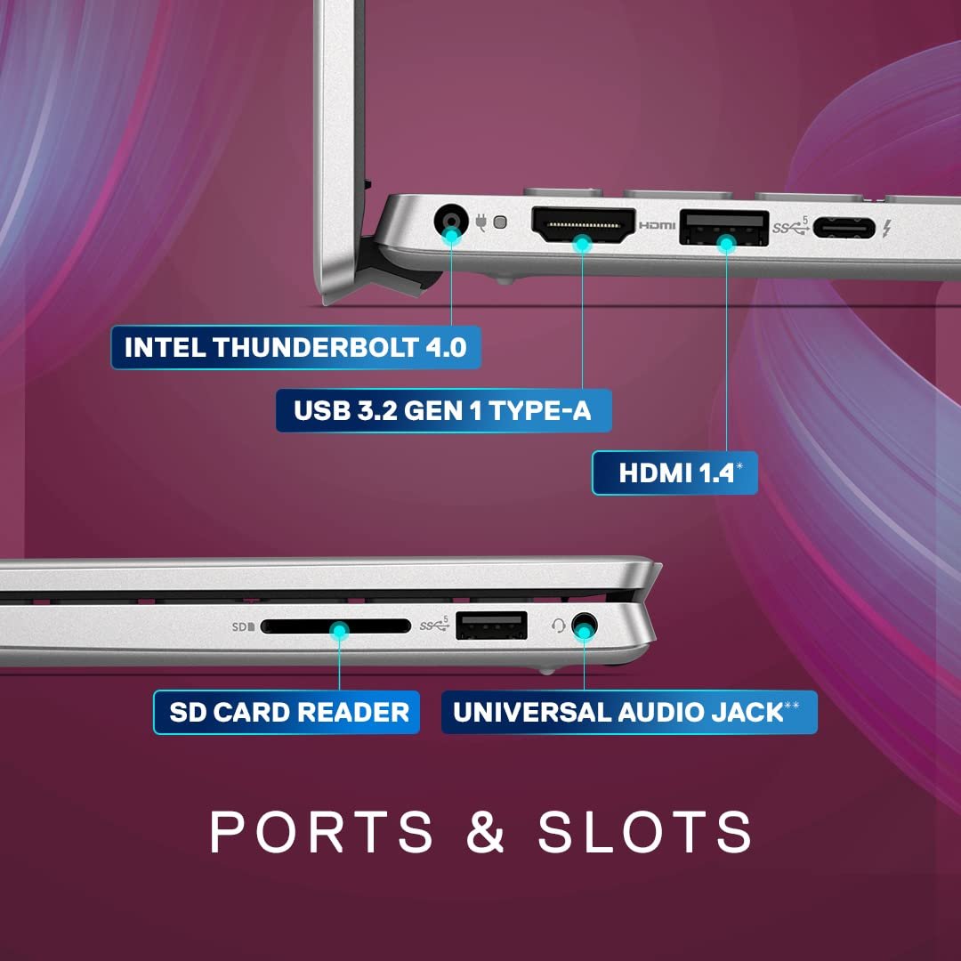Dell Inspiron 5430 13th Gen Laptop, Intel i5-1335U/8GB LPDDR5/512GB SSD/ 14.0" (35.56Cms) FHD+ Comfortview/Backlit KB/Win 11 + MSO'21/Mcafee 15 Months/Platinum Silver/Thunderbolt 4.0 Port/1.59KGs - Image 3