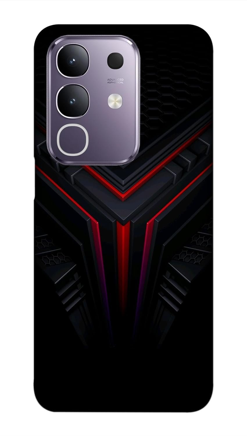 NDCOM Back Cover for Vivo T4x 5G Back Cover | Premium Protection Case for vivo iQOO Z10x 5G Cover | Abstract Robotic Printed Hard Case