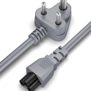 FEDUS 1.8 Meter Long TPR (Thermoplastic Rubber) Laptop Power Cord, 2500 Watt 3 Pin IEC C5 Charger Adapter Cable Wire AC Lead for Asus/Dell/HP/Lenovo/ASUS/Acer/Samsung/Compaq & All Gaming laptops